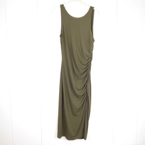 Banana Republic Dress Womens SZ M Ruffled Midi Sleeveless Party Cocktail Casual - Picture 1 of 12